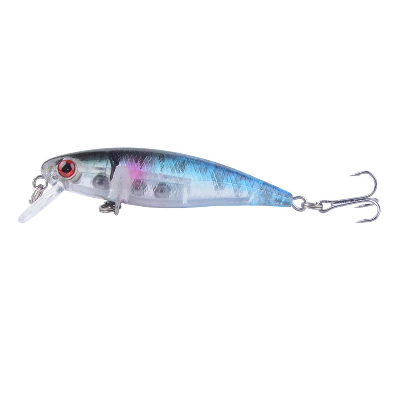 

Fishing Lure Floating Minnow Hard Bait Artificial Bionic Lure with Treble Hooks for Bass Pike Fishing Tackle one size