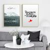 Iceberg Forest Lake Landscape Canvas Motivational Poster Wall Art Print Painting Nordic Style Wall Picture Scandinavian Home