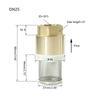 1/3/4inch Heavy Duty Brass Foot Filter with Stainless Steel Basket Check Valves Simple Installation for Restricted Areas