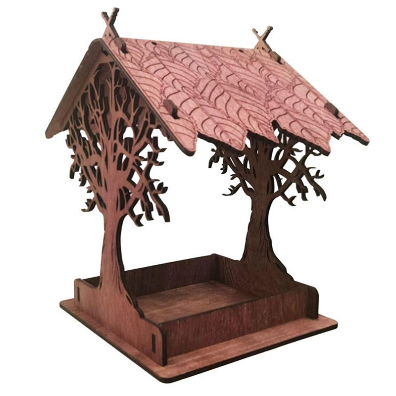 

Деревянная кормушка для колибри для улицы, подвесная, очень большая, для дома, клетки для птиц, украшения дома, сада, двора, аксессуары для домашних животных