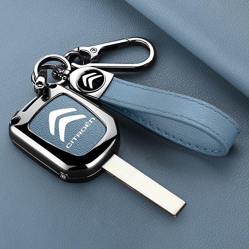 Leather Car Key Holder Car Keychain Bag Organizer Car Key Case For Citroen C1 C2 C3 C4 C5 C6 C8 C4L C3L C3-XR PICASSO Aircross