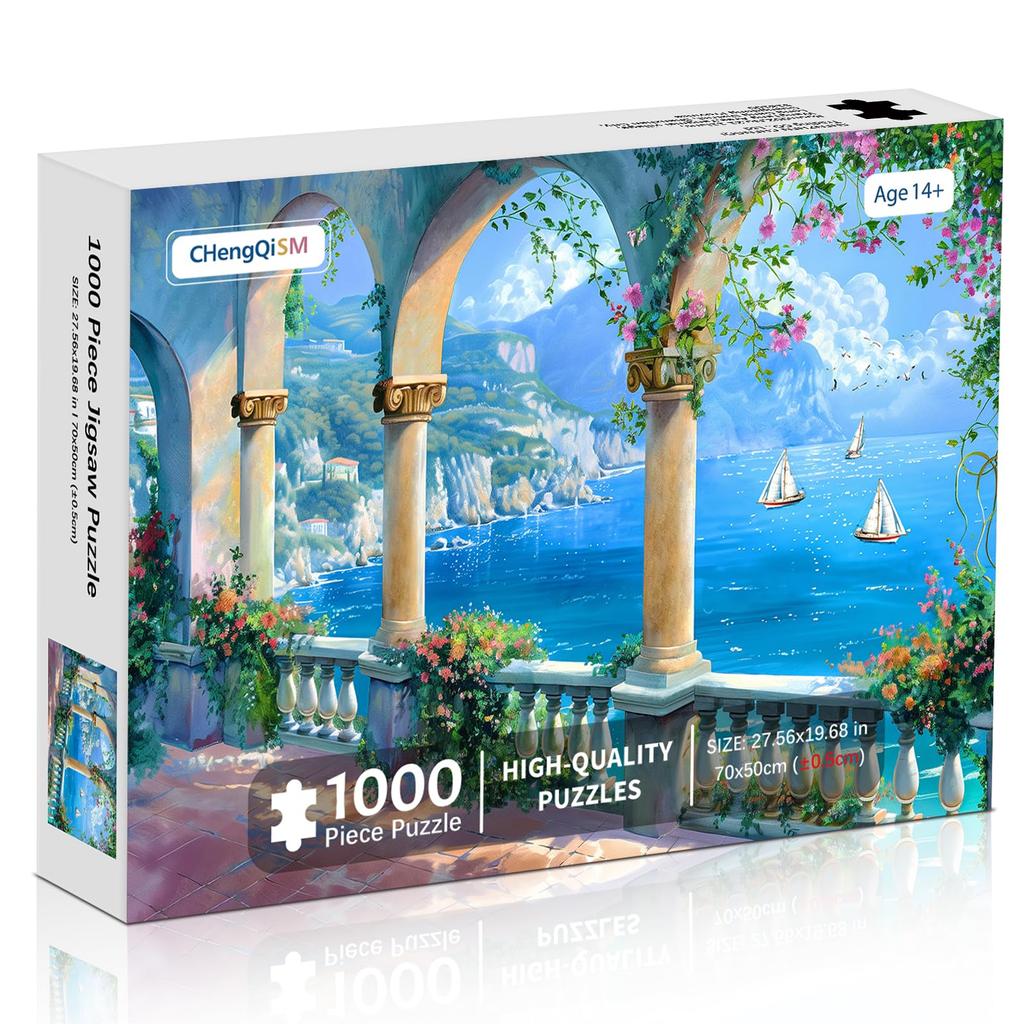 CHengQiSM 1000 Piece Jigsaw Puzzle Kankairou Puzzle 1000 Landscape Adults Sea Leisure Relaxing Stylish Interior Gift x 50 (70 cm)