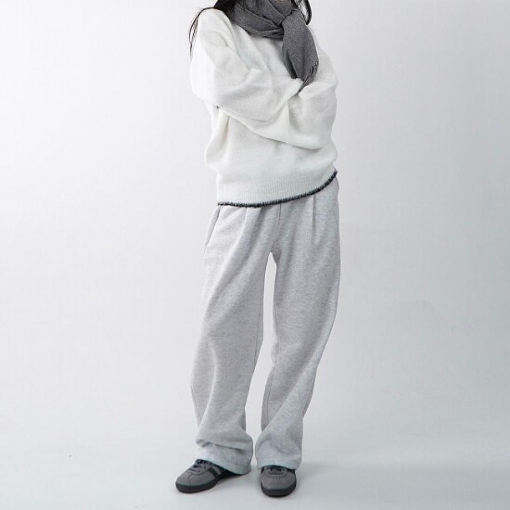 Onl 1 Women Fleece Pleated Wide Pants Training Pants