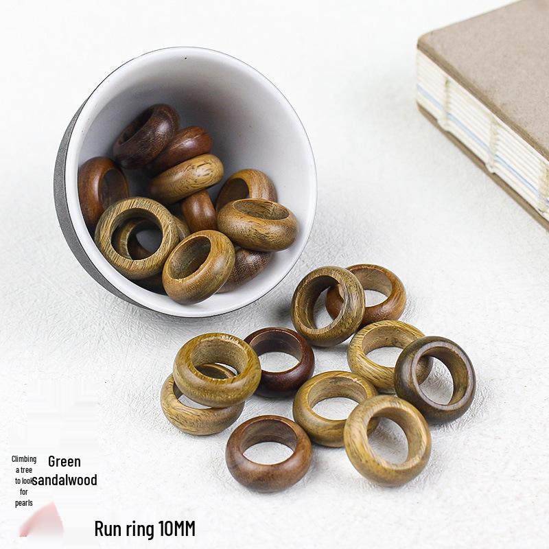 

Аргентинский зеленый сандал молитвенные бусины кольцо - Вэньвань DIY ручное плетение аксессуары