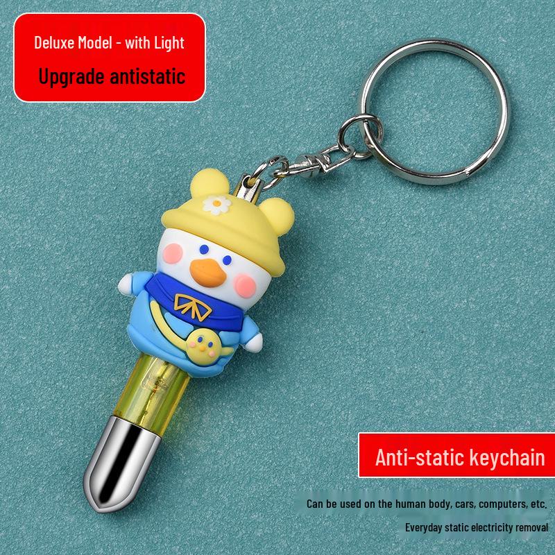 Anti-Static Cartoon Keychain - Static Eliminator for Cars