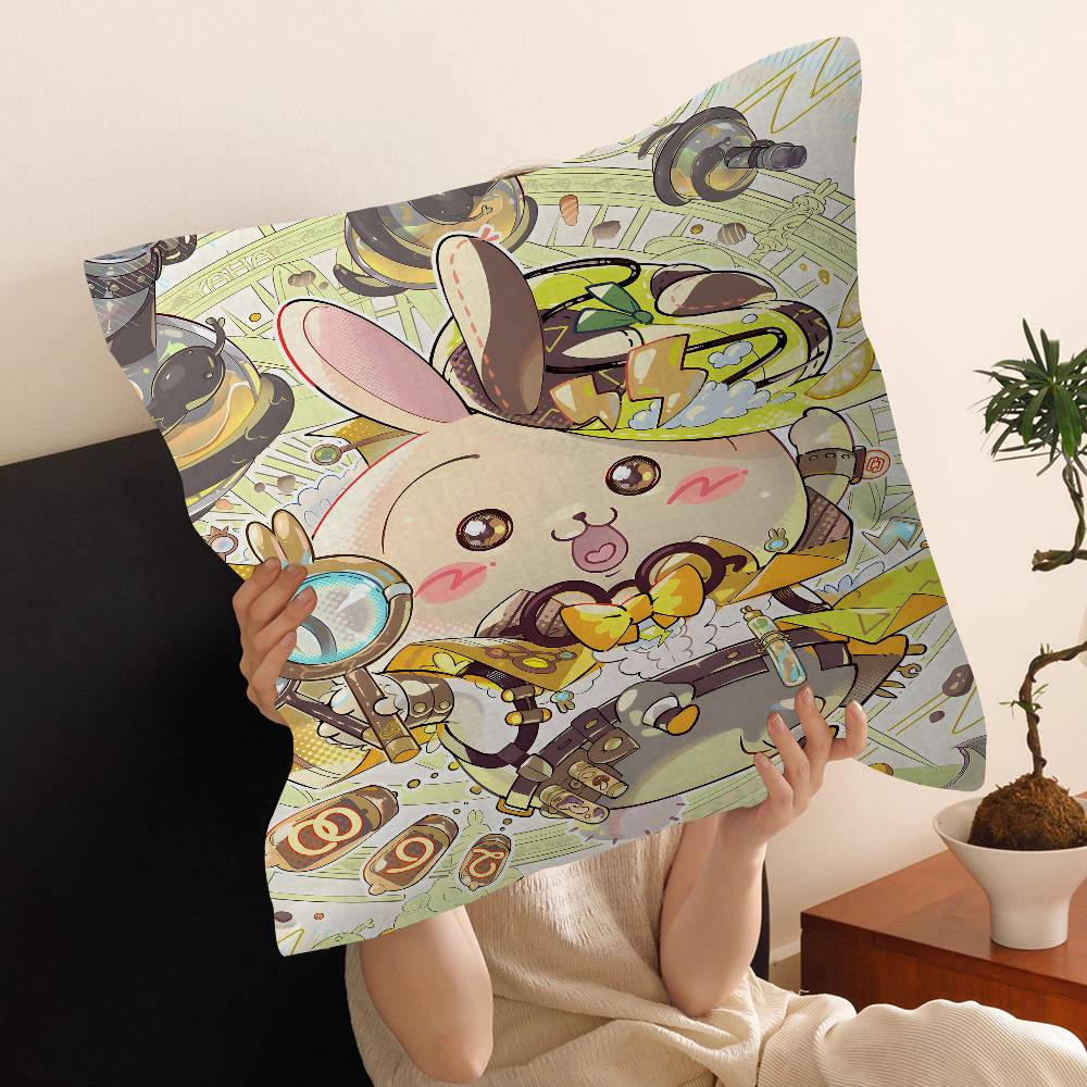 Cartoon Cute Amine Chiikawas Pillow Cushion Cover Pillowcase Living Room Sofa Home Decor