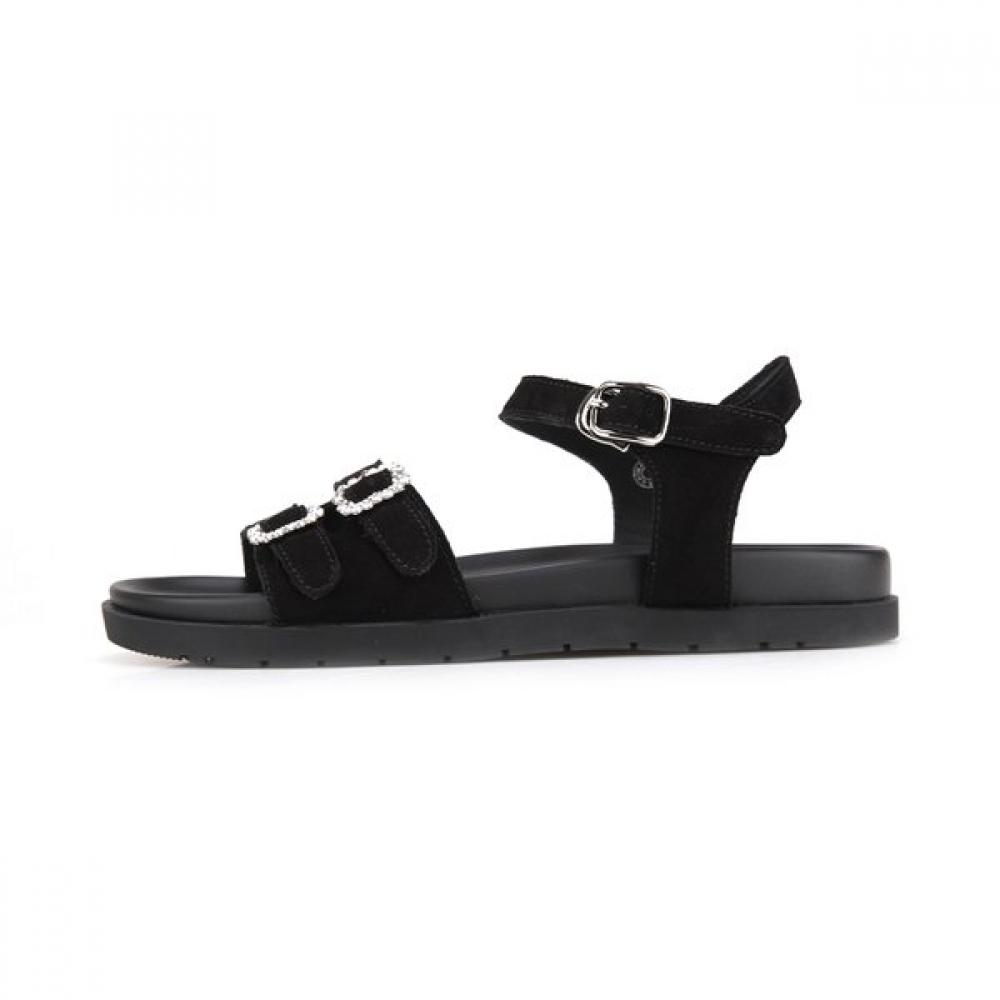Barbara Daily Sandal Leather Jewel Buckle 2.5cm 2 Colors Bbj333