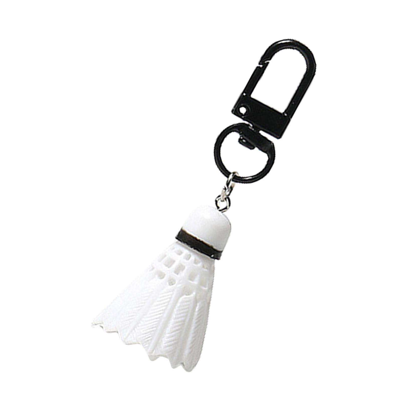 

Simulated Small Badminton Keychains Pendant Simple Car Keyring Ornament Backpack Hangings Decoration for Women Men