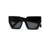 Polygonal Glasses Large Frame Retro Ins Sunglasses Women'S Face Covering Sunglasses Men