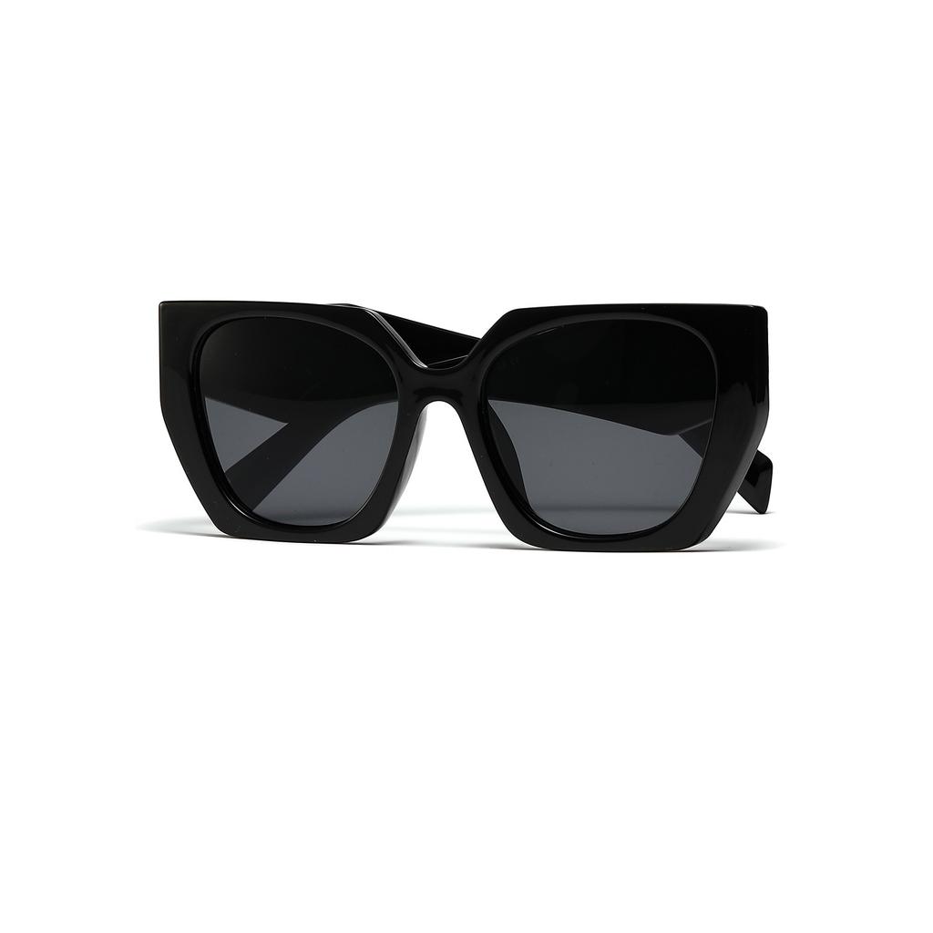 Polygonal Glasses Large Frame Retro Ins Sunglasses Women'S Face Covering Sunglasses Men