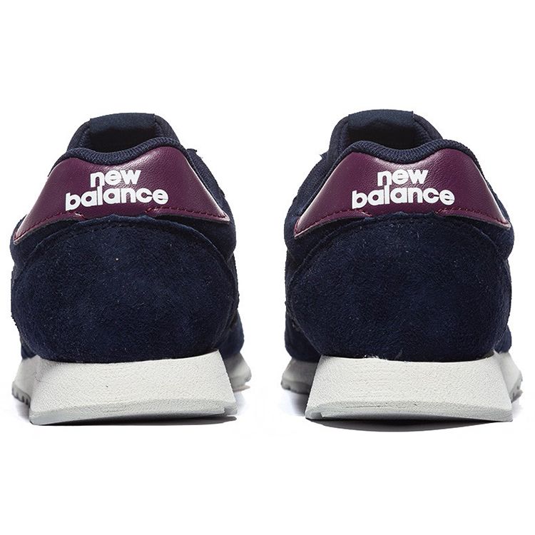 New Balance NB 520 Retro Pigskin Low-Top Running Shoes Women Sneaker Navy WL520AN