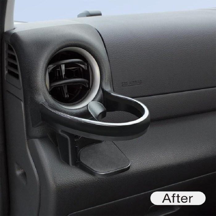 Tsuchiya Yac Nissan E26 Caravan Air Conditioner Drink Holder Set (Black)