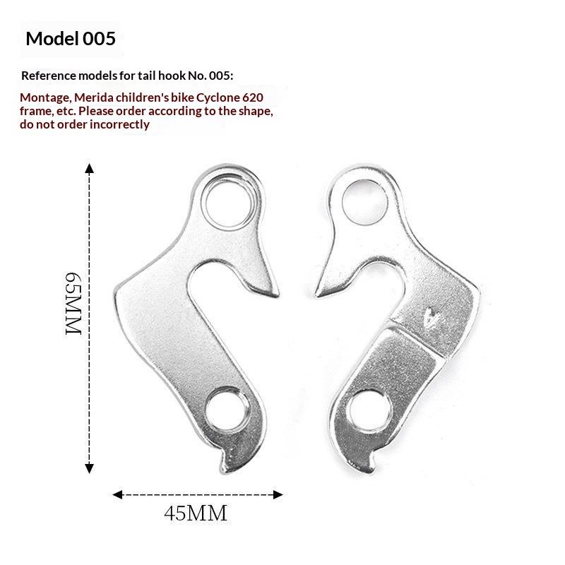 Universal Rear Derailleur Hanger 1PC Durable Anti-Rust Bike Tail Hook for Road Mountain Bicycle Cycling Enthusiasts