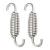 Motoforti 2/4/6Pcs Motorcycles Exhaust Pipe Spring 55mm 2.17" Stainless Steel Exhaust Pipe Spring Hook Modified Accessory