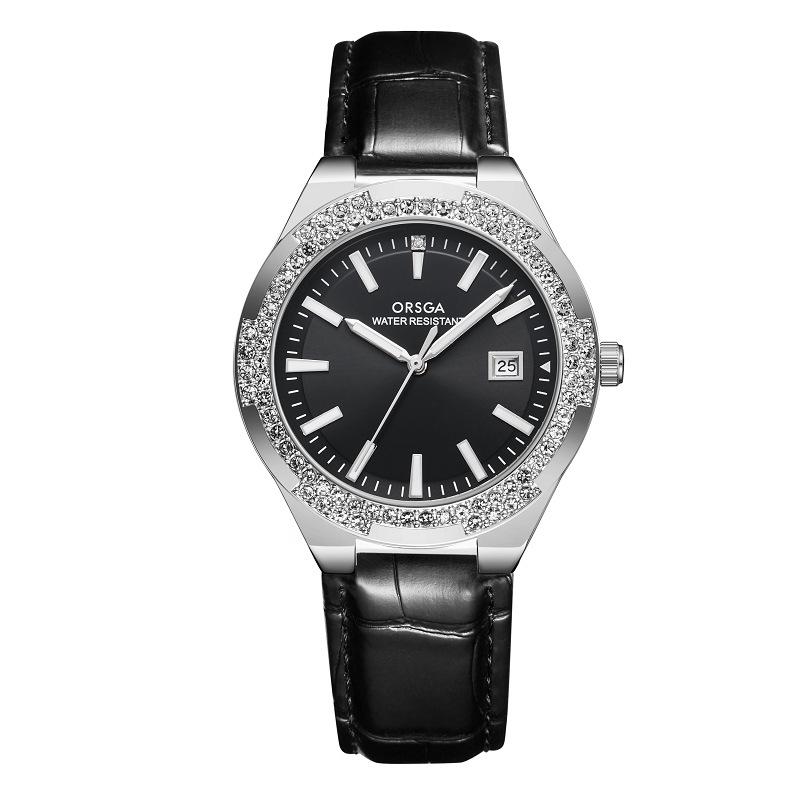 ORSGA Light Luxury Women's Rhinestone Calendar Quartz Watch