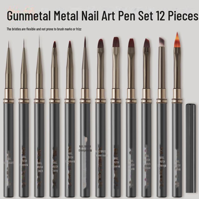 Japanese Professional Nail Art Brush Set for Gradient, Line, and Flower Painting