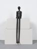 Kreativ Svart Karakter Metallstatue Skrivebordsdekorasjon Pynt Håndverk Moderne Hjemmeinnredning Abstrakt Figur Kunstverk Skulptur