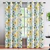 Blumen-Fenstervorhang, elegante Vorhänge mit Blumenmuster, für Schlafzimmer, Wohnzimmer, Küche, Dekor, Vorhänge mit hoher Schattierung (70 %-90 %)Drapieren