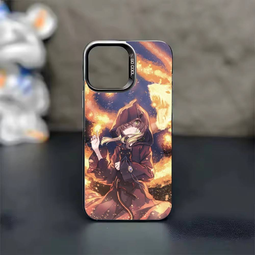 s-Silent Witch M-Monica Phone Case For iPhone 17,16,15,14,13,12,11,Pro Max,Plus Candy Silver Cover