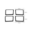4Pcs Carbon Fiber Door Handle Bowl Panel Frame Cover For Dodge Ram 1500 2009-12