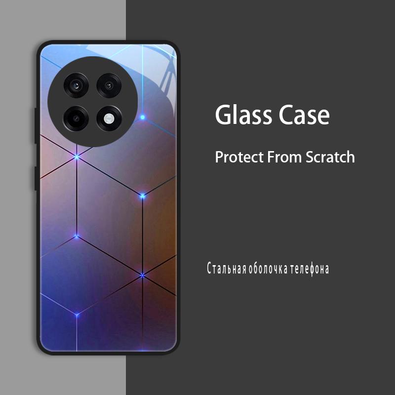 Tempered Glass Case For Oneplus 13 13R Case Cover Hard Coque Bumper For Oneplus Ace 5 Pro Nord 4 13Pro Protect Case One plus 13 For Oneplus 13
