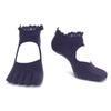 Yoga Yoga Wear Swan Deep [Finger] Women's Five-Toe Socks, Ballet, Pilates, Non-Slip, (Sizes 22.0-24.5 Cm, - Purple)