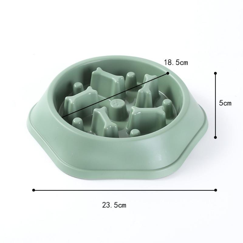 Anti-choking Pet Bowl, Anti-tipping Dog Bowl, Dog Bone Slow Food Single Bowl, Anti-choking and Anti-tipping