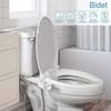 Bidet Attachment Toilet Seat Double Nozzle Spiral Adjustable Water Pressure Non-Electric Ass Sprayer with Hose