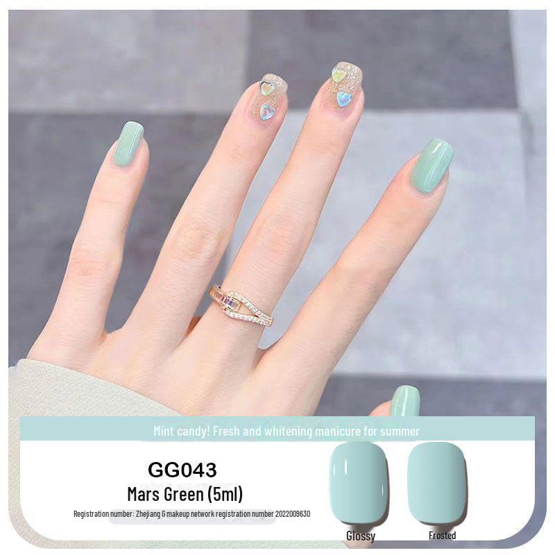 Platinum Haifei Nude Ice Gel Nail Polish - Trendy Transparent Nude from Xiaohongshu