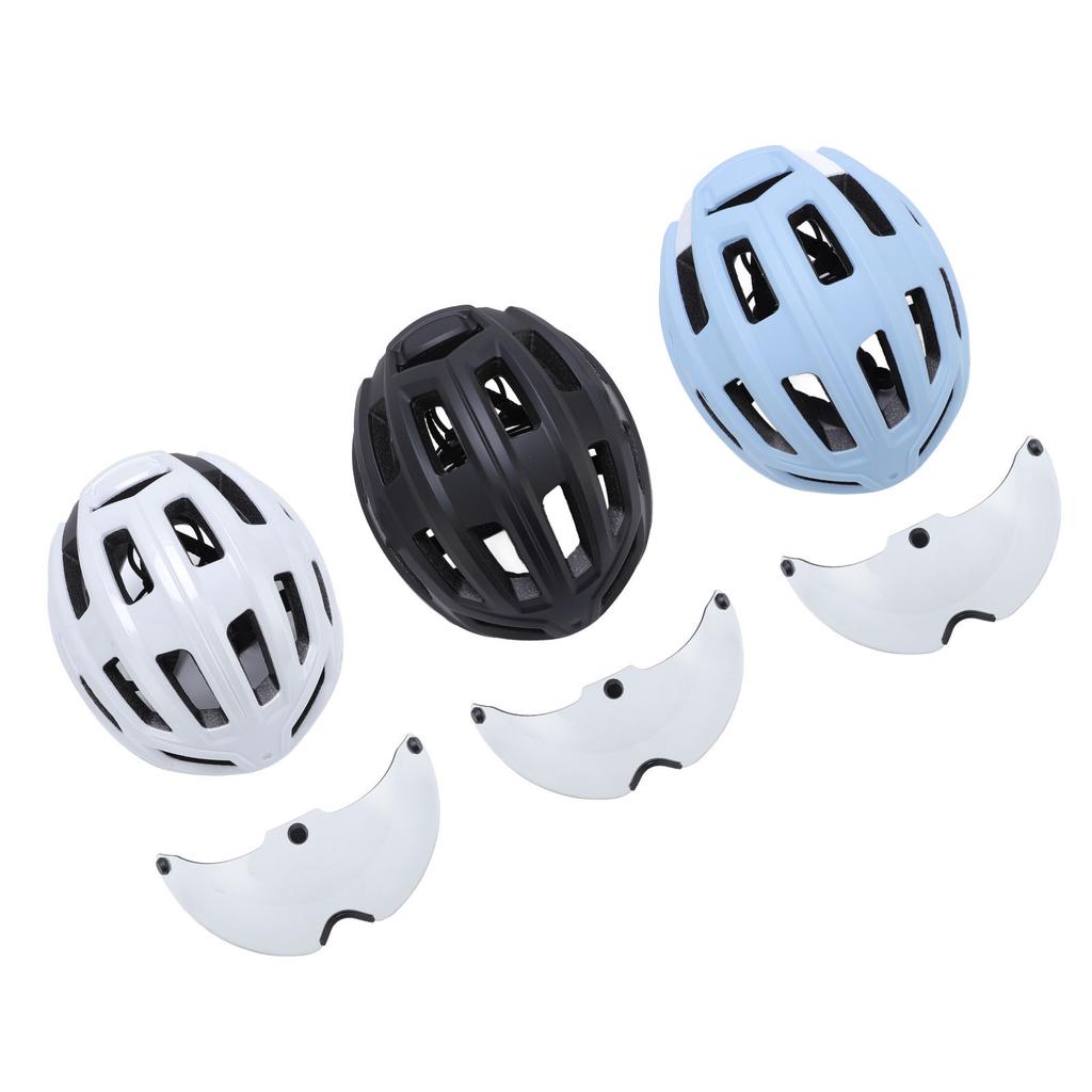 Bike Helmet with Magnetic Photochromic Goggles PC EPS Windproof Impact Proof Lightweight Breathable 