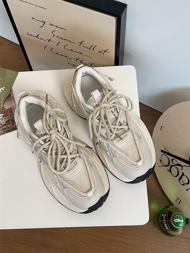 

Джинми, новые ретро кроссовки для женщин на осень и зиму, корейская версия, студенческие универсальные платформенные спортивные туфли для женщин 40