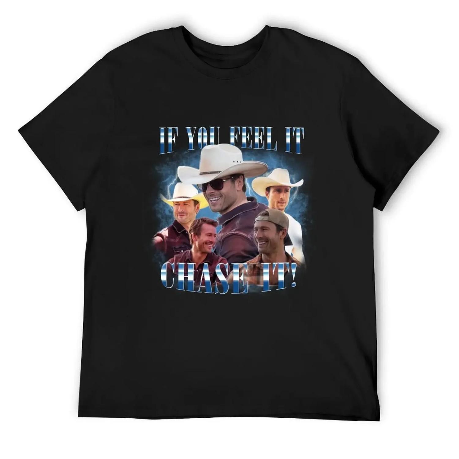 

Глен Павелл - Якщо відчуваєш, йди за цим - Твістерс Футболка оверсайз футболки чоловік літо 2025 однотонні білі футболки чоловіки XXXXXL чорний