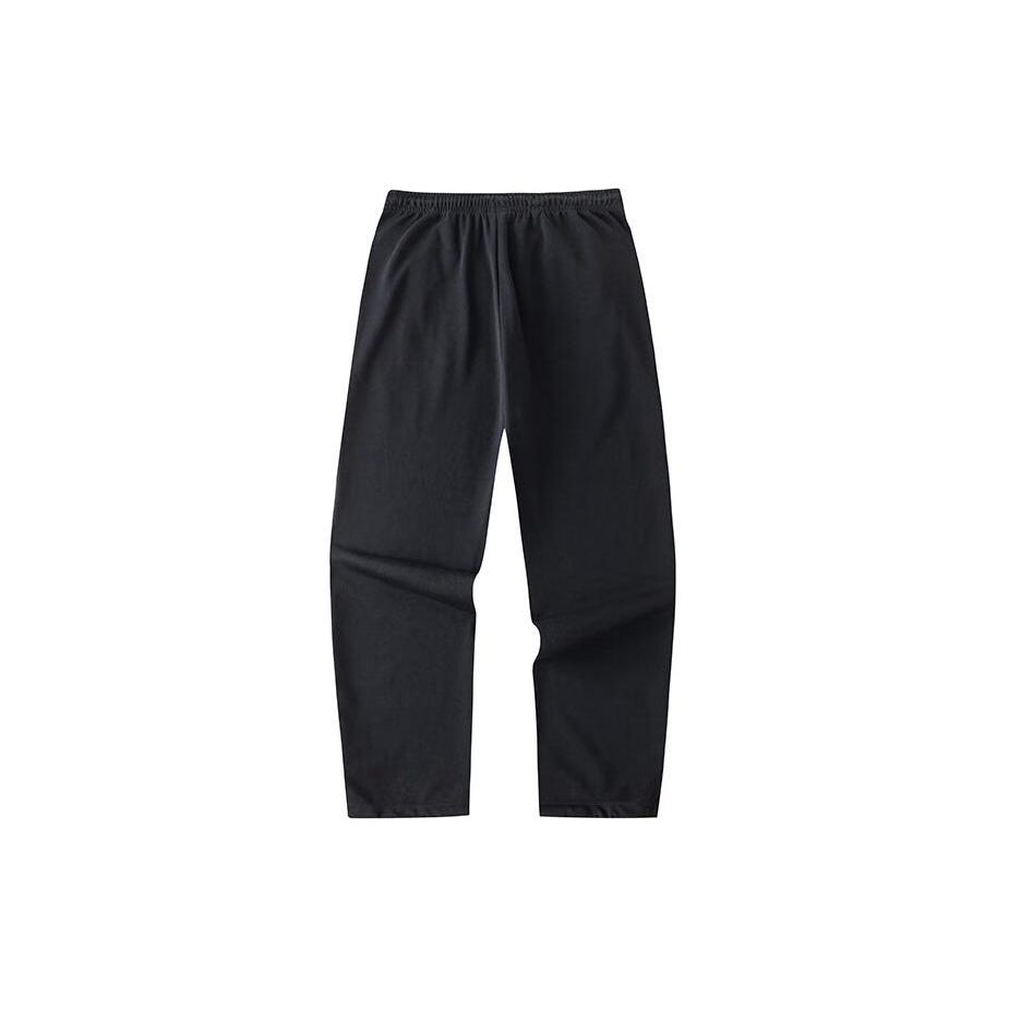 Anta Loose Breathable Straight Leg Knitted Sports Pants Men bottoms Basic-Black 152428328-3