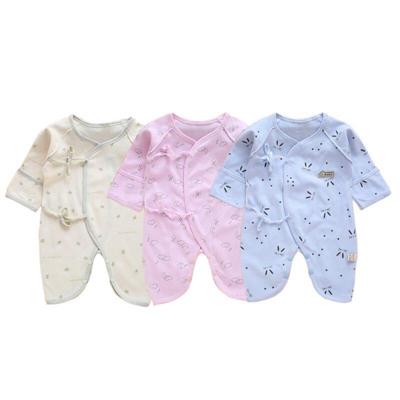 Autumn Newborn Baby Cute Romper Long Sleeves Cotton Baby Pajamas Cartoon Printed Baby Girls Boys Clothes 0-3M