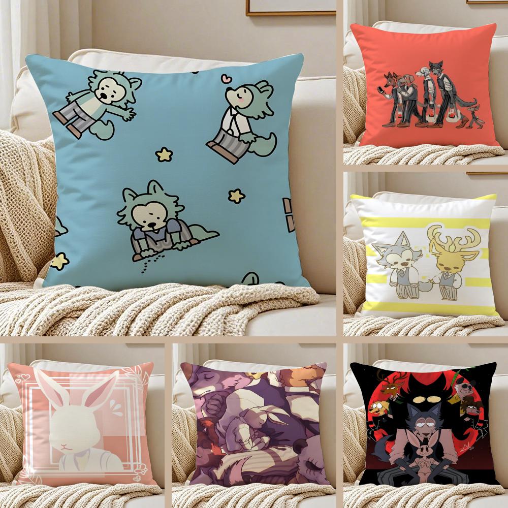 NICE Anime BBEASTARS Cushion Cover Pillowcase Antidustmite living Room Sofa Decor Cushion Room