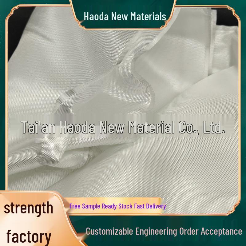 Naked-Spun Coarse Yarn Glass Fiber Checked Fabric for Pipe Wrapping, 1270mm Wide, White Electronic Cloth