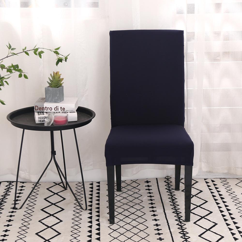 Cross-border Hot Sale Chair Cover Universal Elastic Chair Cover Home Chair Cover Half Cut Solid Colour Chair Cover Hotel Chair Cover Cover Cover