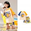2025 MINISO Modisches und niedliches Cartoon-Anime-Print Jungen- und Mädchen-Kurzarm-Pyjama-Set für den Sommer Kinder-T-Shirt+Shorts 2-teiliges Set