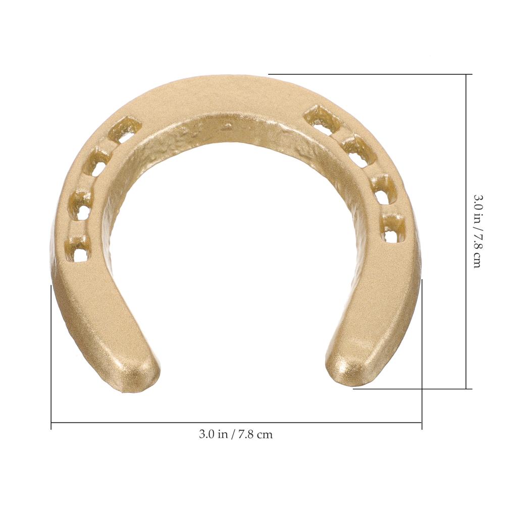 Horseshoe Wall Hang Small Decor Necklace Sculpture Horseshoes Decorative Cast Iron Hanging Sculpture New for Decorations