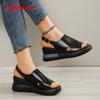 Fashion Aphixta 2025 Wedge Sandals Peep Toe Buckle Shoes Woman Platform Ankle Strap Fashion Cool Summer Super High Heel Shoes