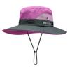 Womens UV Protection Wide Brim Sun Hats - Cooling Mesh Ponytail Hole Cap Foldable Travel Outdoor Fishing Hat