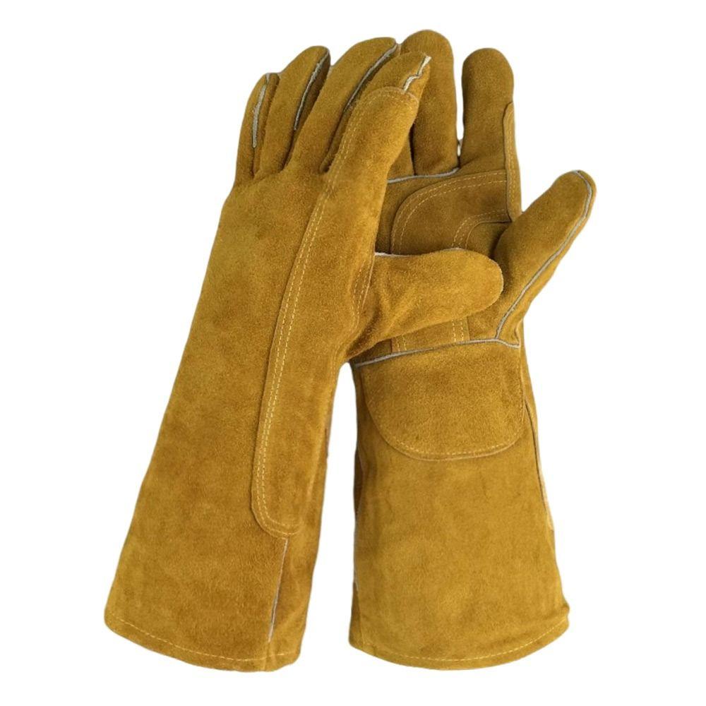 

Теплоизоляционные кожаные рабочие перчатки Защитные перчатки для охраны труда Прочные перчатки для сварщиков