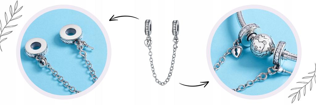 Charms Chain Security Pr 925 Pendant S925 Bead Beads