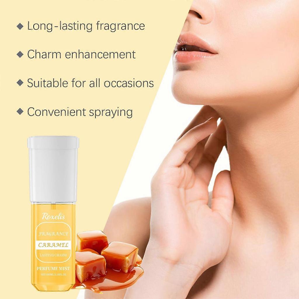 Roxelis Caramel Perfume Spray  Fresh And Natural Scent, Long-Lasting Charm, Niche Fragrance For Dates