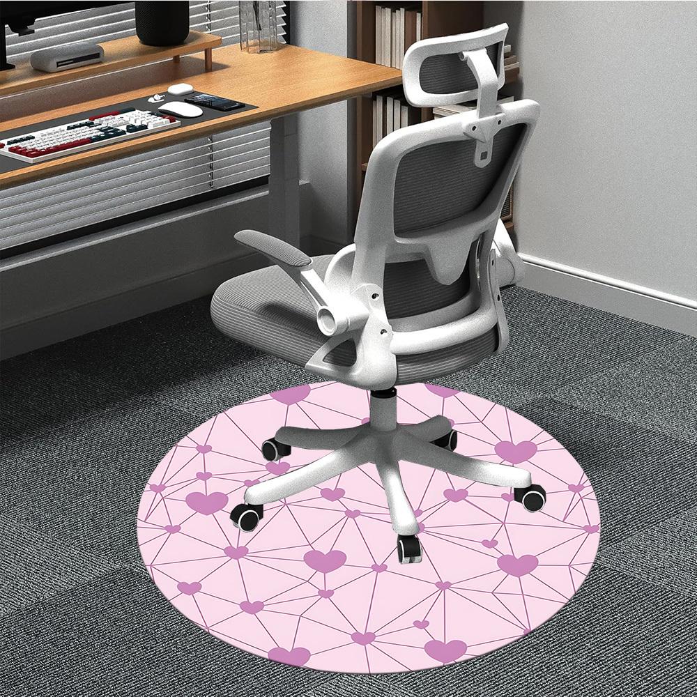 

1pc Heart Network Chair Carpet for Office, Soft Flannel Throw Mat, Perfect for Office,Holiday Party Decoration Choice yy251113127 80cm by 80cm