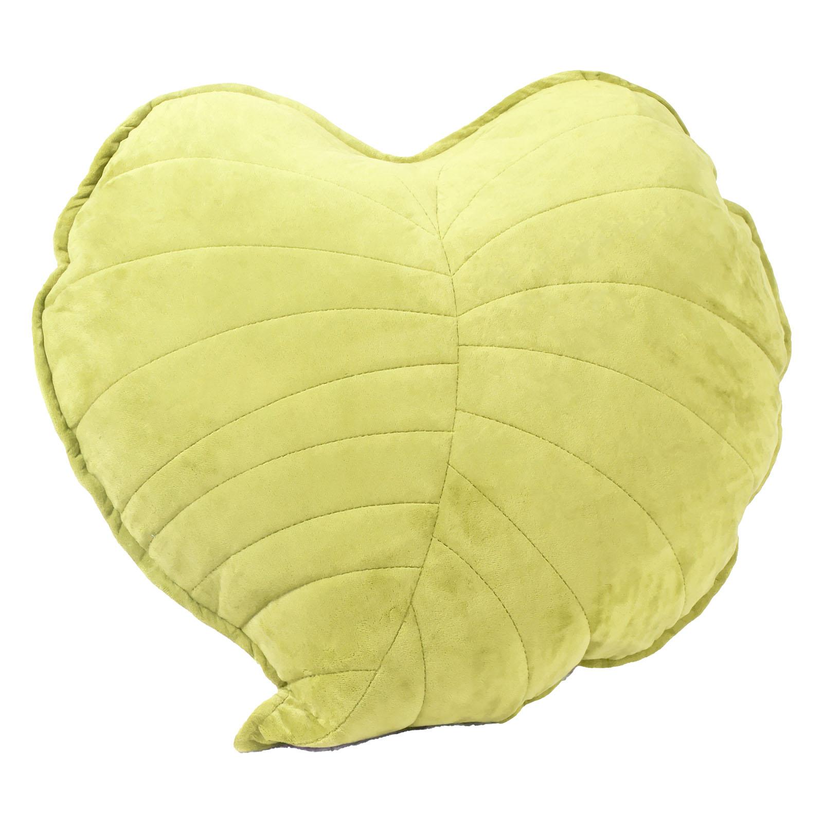 

3D Подушка-лист 17,7 дюйма Декоративная подушка-растение Мягкая плюшевая подушка в форме листа Домашний декор для спальни Диванная подушка для автомобиля