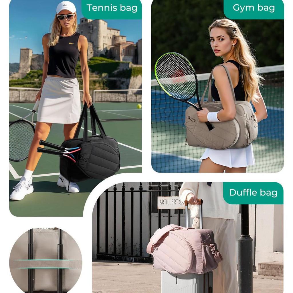 Borsa Sportiva Multifunzionale Unisex per Racchette da Pickleball, Tennis e Badminton