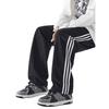 Striped Pants Men's Autumn and Winter Velvet Teen Loose Straight Pants Boys Casual Trousers Sweatpants