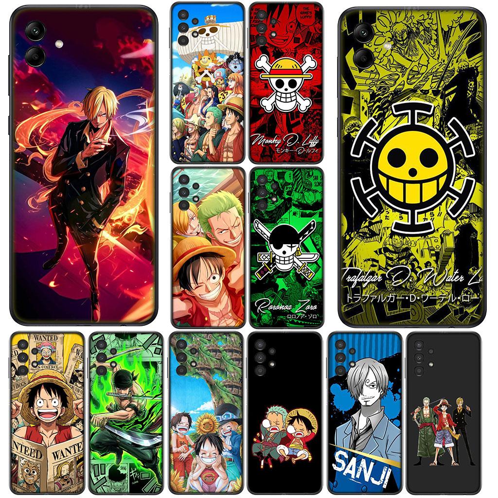 for Motorola Moto G86 G57 G67 G54 G24 G15 Power G13 G14 G34 G35 G45 G53 G55 G64 G75 G72 Case Sanji One Pieces Luffy Roronoa Zoro