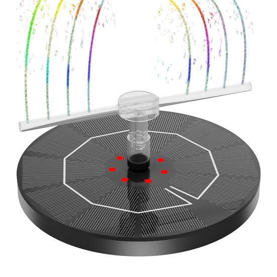 

Солнечный фонтан, настраиваемое распылительное стекло, солнечная панель, фонтаны для птичьей ванны, солнечный водяной насос с системой фильтрации для садового пруда, уличный декор A